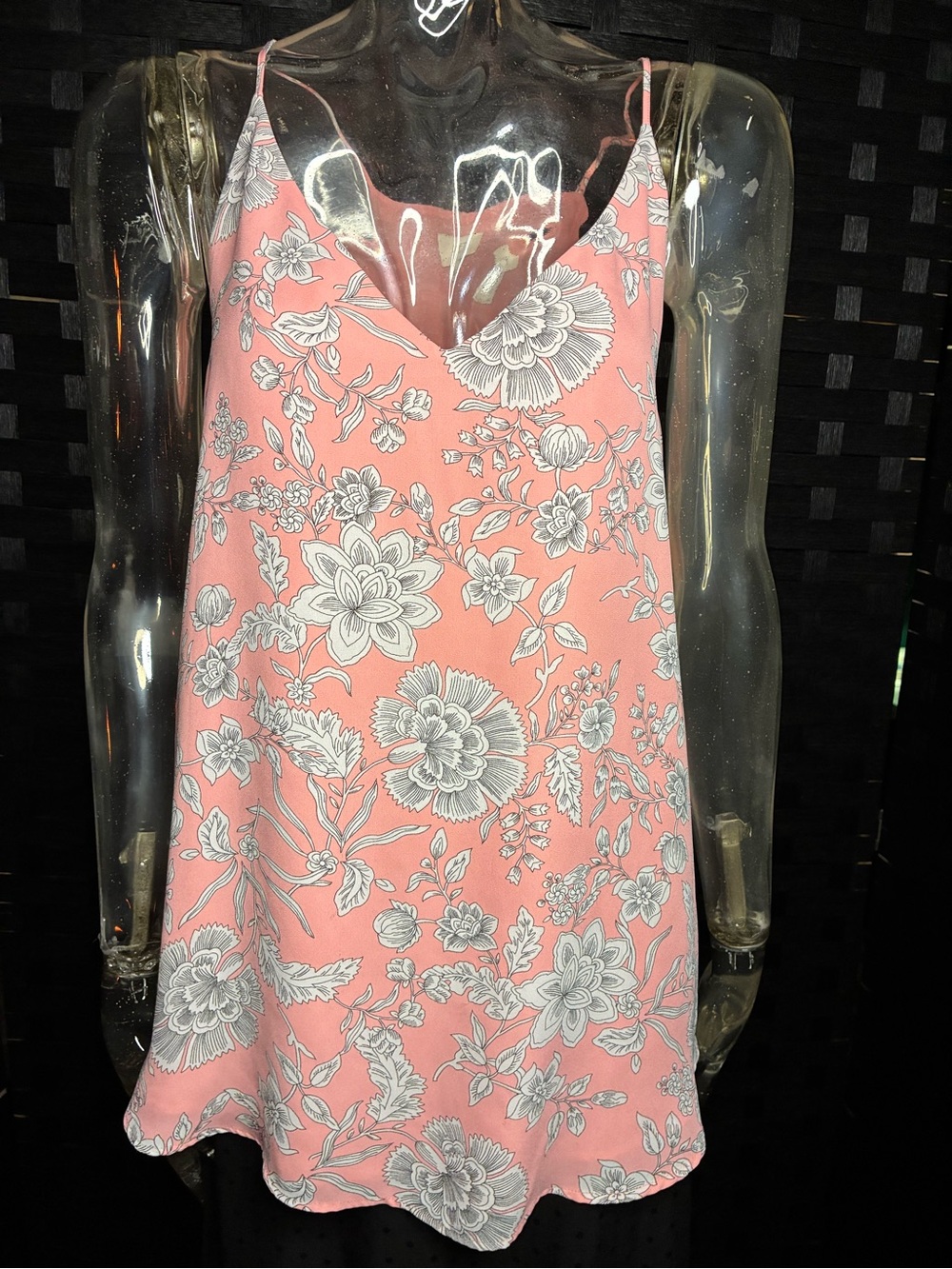 LOFT Pink Floral V-Neck Cami